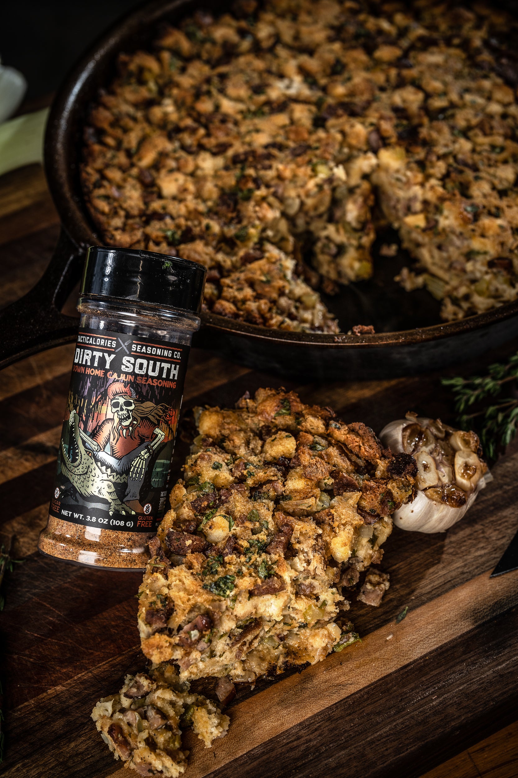 Sides: Cajun Andouille and Jalapeno Cornbread Stuffing