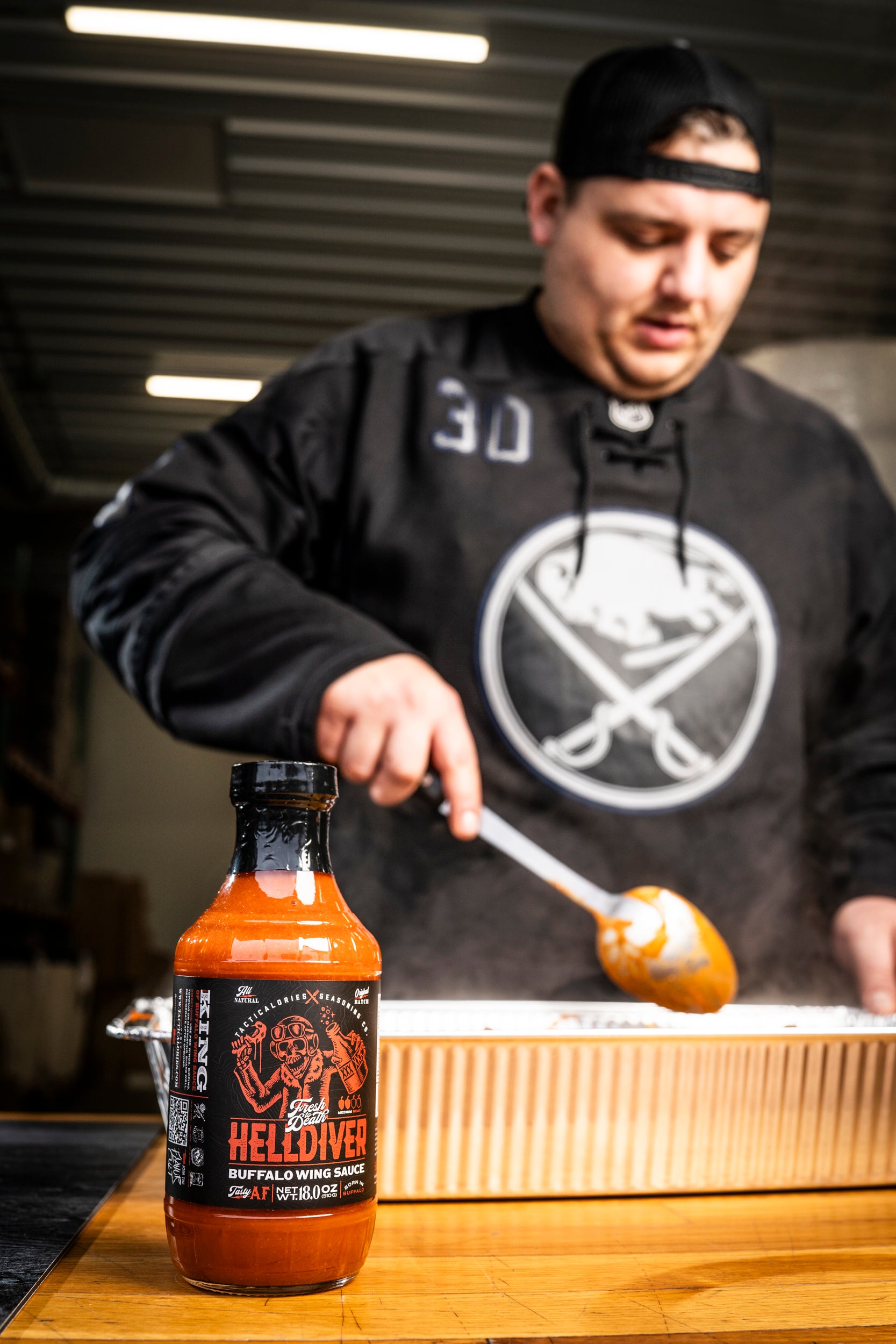 BORN IN BUFFALO: Snow, broken tables, and the best damn sauce in the game.