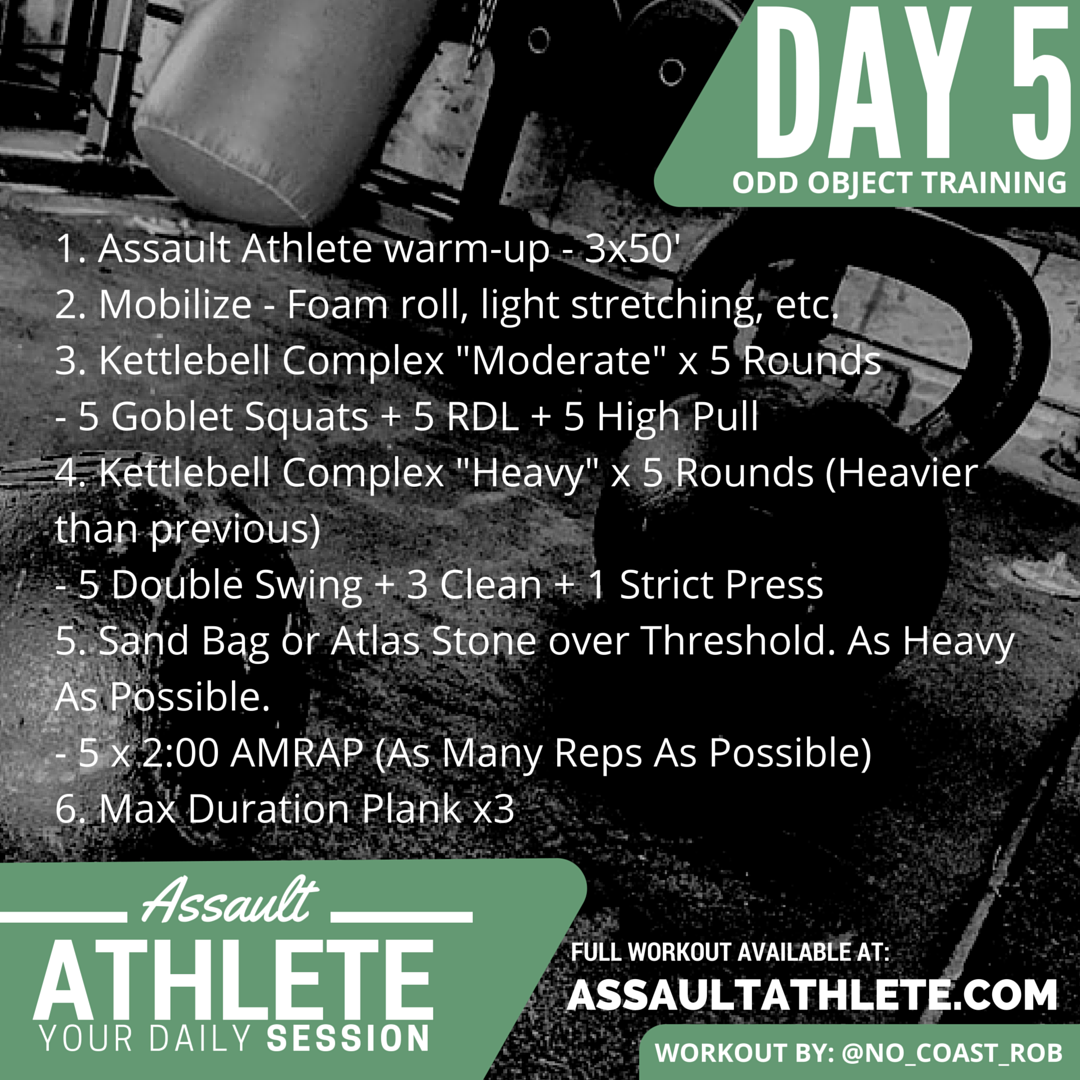 Assault Athlete Training - Day 5