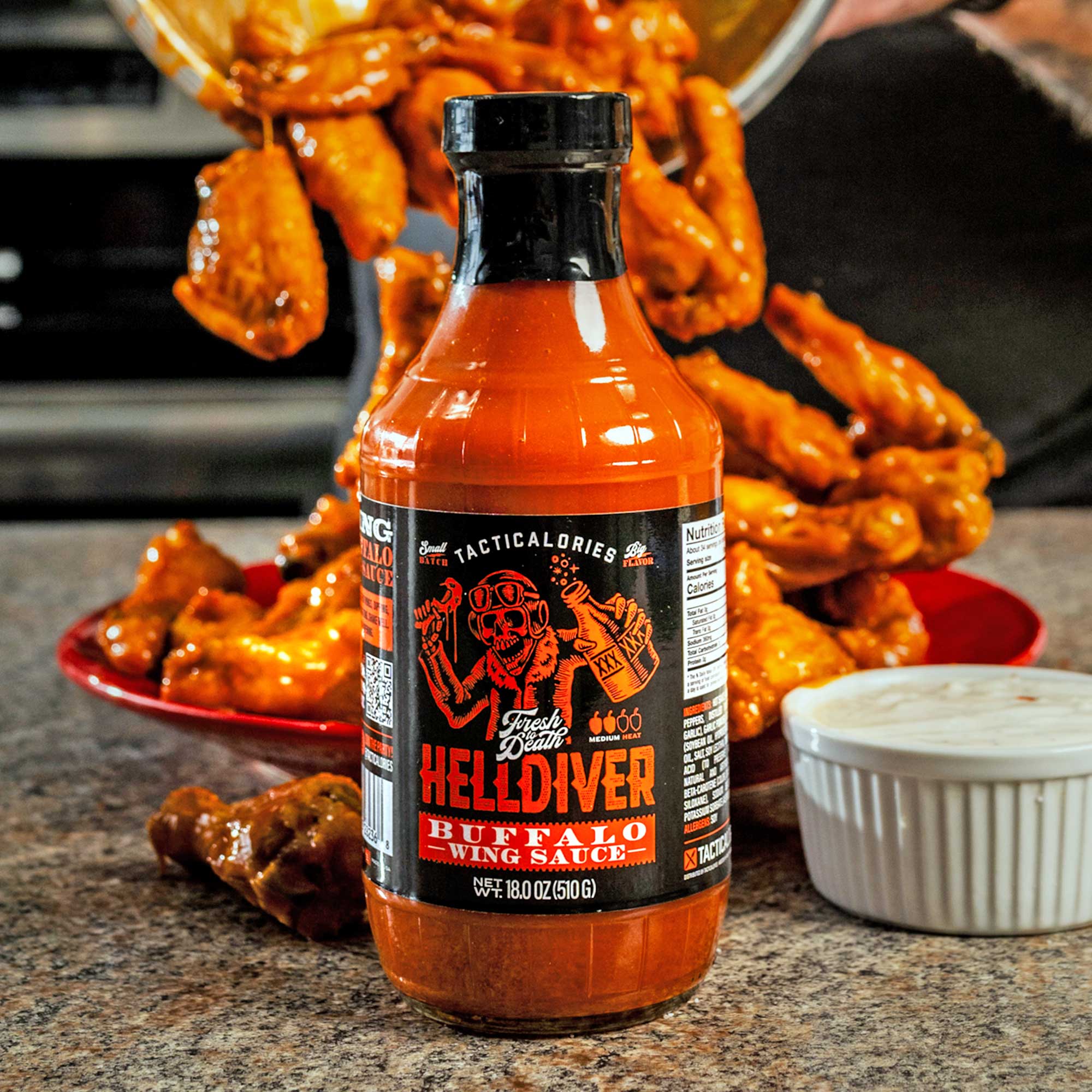 HELLDIVER | Legendary Buffalo Wing Sauce - Tacticalories Seasoning Company