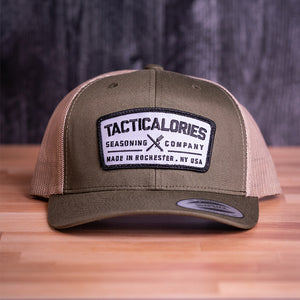 Tacticalories "Real Patch" Loden Green & Tan Trucker Snapback