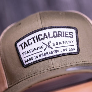 Tacticalories "Real Patch" Loden Green & Tan Trucker Snapback