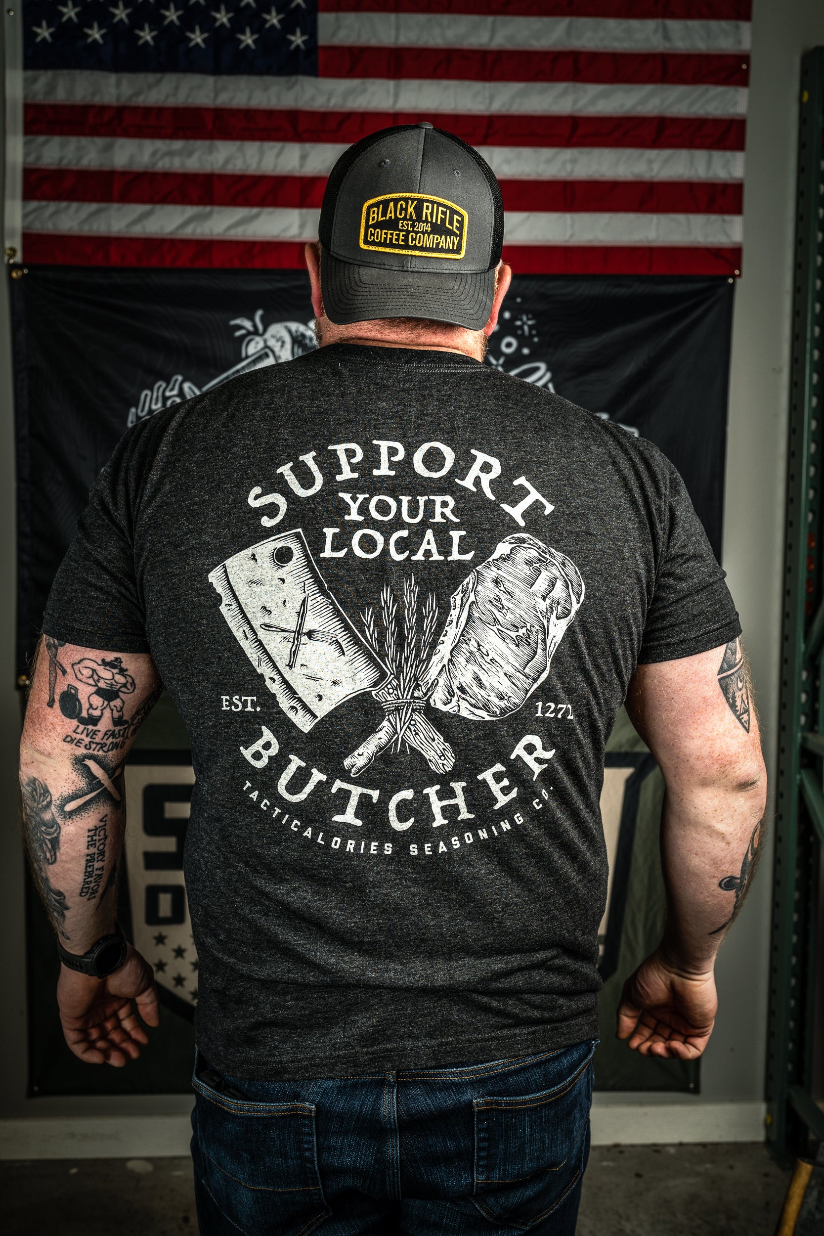 SUPPORT YOUR LOCAL BUTCHER T-Shirt - Tacticalories