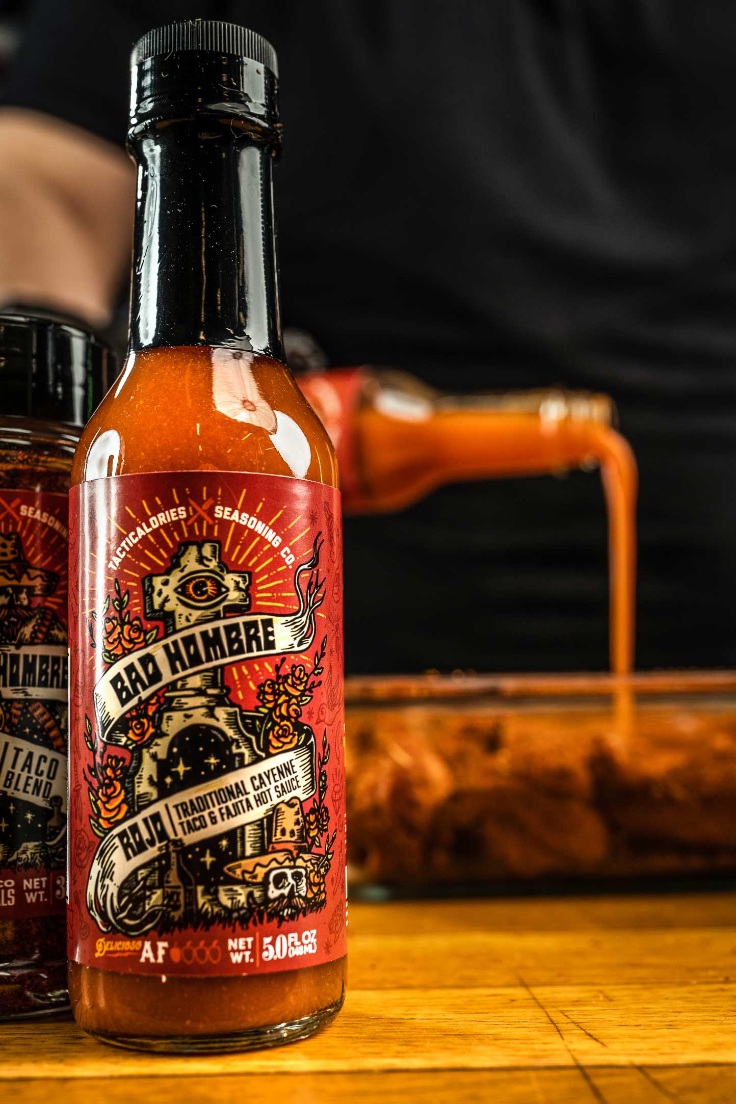 BAD HOMBRE ROJO Cayenne Taco Hot Sauce